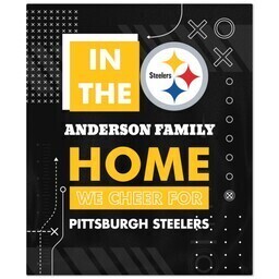 NFL 50x60 Plush Fleece Blanket with Pittsburgh Steelers, Cheer design
