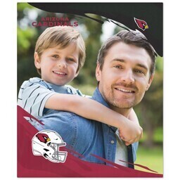 NFL 50x60 Plush Fleece Blanket with Arizona Cardinals, PaintStroke design