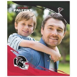NFL 50x60 Plush Fleece Blanket with Atlanta Falcons, PaintStroke design