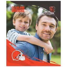 NFL 50x60 Plush Fleece Blanket with Cleveland Browns, PaintStroke design