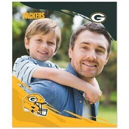 NFL 50x60 Plush Fleece Blanket with Green Bay Packers, PaintStroke design