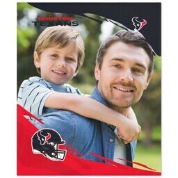 NFL 50x60 Plush Fleece Blanket with Houston Texans, PaintStroke design