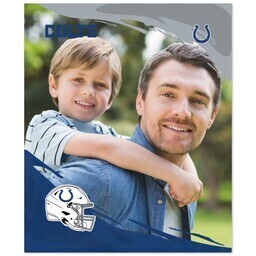 NFL 50x60 Plush Fleece Blanket with Indianapolis Colts, PaintStroke design