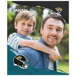 NFL 50x60 Plush Fleece Blanket with Jacksonville Jaguars, PaintStroke design