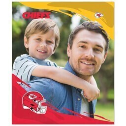 NFL 50x60 Plush Fleece Blanket with Kansas City Chiefs, PaintStroke design