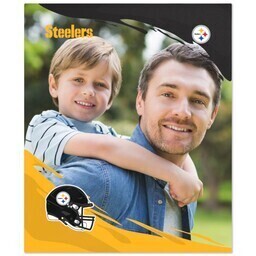 NFL 50x60 Plush Fleece Blanket with Pittsburgh Steelers, PaintStroke design