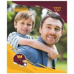 NFL 50x60 Plush Fleece Blanket with Washington Commanders, PaintStroke design