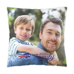 NFL 16x16 Throw Pillow with Buffalo Bills, Family Logo design