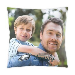 NFL 16x16 Throw Pillow with Philadelphia Eagles, Family Logo design