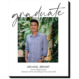 8x10 Same-Day Mounted Print with Proud Graduate design