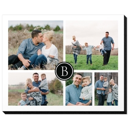 8x10 Same-Day Mounted Print with Modern Monogram design