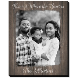 8x10 Same-Day Mounted Print with Rustic Wood Brown design