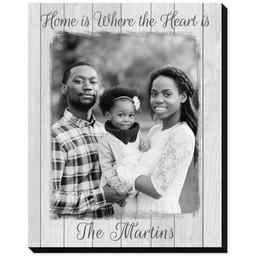 8x10 Same-Day Mounted Print with Rustic Wood White design