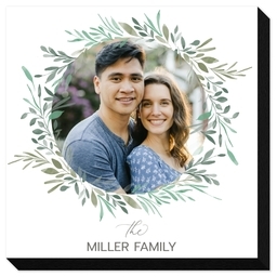 5x5 Same-Day Mounted Print with Botanical Circle design