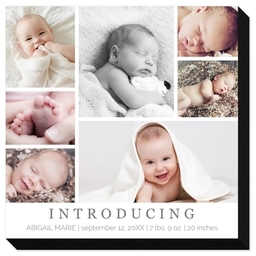 5x5 Same-Day Mounted Print with Introductory Collage design