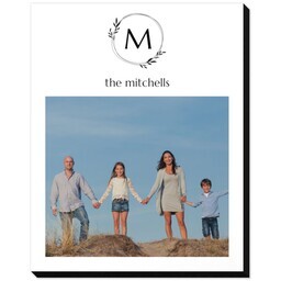 8x10 Same-Day Mounted Print with Laurel Monogram design