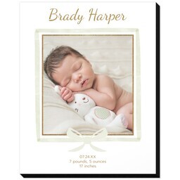 8x10 Same-Day Mounted Print with Light Script design