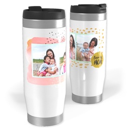 Photo Travel Tumbler with Dazzle Mom design