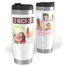 Photo Travel Tumbler with So Much Love Grandma design