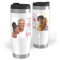 Photo Travel Tumbler with Grandma Time design