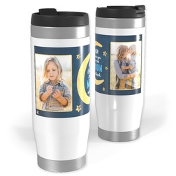 Photo Travel Tumbler with Love You to the Moon design