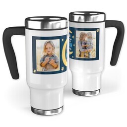 14oz Stainless Steel Travel Photo Mug with Love You to the Moon design