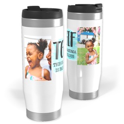 Photo Travel Tumbler with TGIF Grandma design