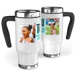14oz Stainless Steel Travel Photo Mug with TGIF Grandma design