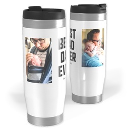 Photo Travel Tumbler with Best Dad Simple design