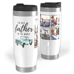 Photo Travel Tumbler with Best Father design