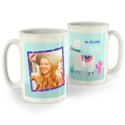Bistro Photo Mug, 18oz with No Drama design