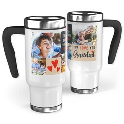 14oz Stainless Steel Travel Photo Mug with We Love You Grandad design