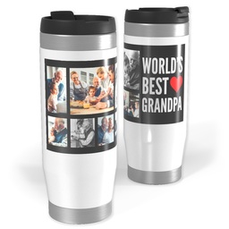 Photo Travel Tumbler with World's Best Grandpa design