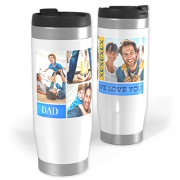 Photo Travel Tumbler with XO Dad design