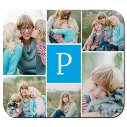 Photo Mouse Pad with Cool Mosaic Monogram design