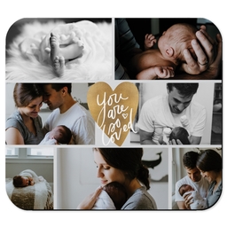 Picture Mouse Pads with Heart's Full To Bursting design