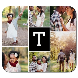 Photo Mouse Pad with Mosaic Monogram design