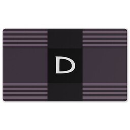 Rubber Backed Gaming Mat with Geomotric Stripes design