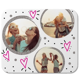 Photo Mouse Pad with Fun Circles design