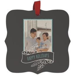 Maple Ornament - Fancy Brackets with Chalkboard Banner design