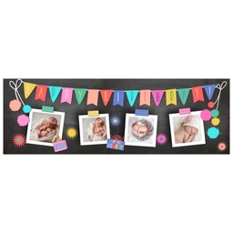 2x6 Same-Day Photo Banner with Birthday Chalkboard design