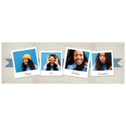 2x6 Same-Day Photo Banner with Birthday Snapshots design