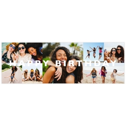 2x6 Same-Day Photo Banner with Bold Birthday design