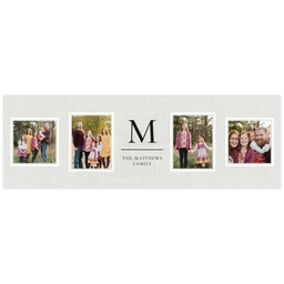 2x6 Same-Day Photo Banner with Bold Monogram design