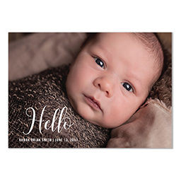 4.25x6 Postcard  with Elegant Hello design