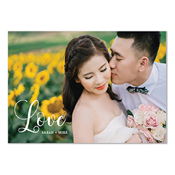 4.25x6 Postcard  with Elegant Love design