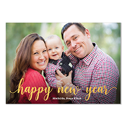 4.25x6 Postcard  with Sleek Happy Holidays design