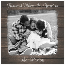 Poster, 12x12, Glossy Poster Paper with Rustic Wood design