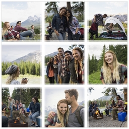 Poster, 12x12, Glossy Poster Paper with White Collage design