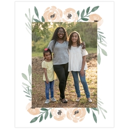 Poster, 11x14, Glossy Poster Paper with Delightful Florals design